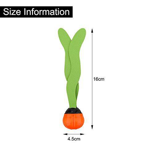 Jacksking Diving Toys,3pcs Swimming Pool Toys Sea Plant Shape Diving Toys Underwater Fun for Swimming Training,Underwater Fun