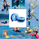 jackyee A Pair Foam Swim Aquatic Cuff Water Aerobics Float Ring Fitness Exercise Ankles Green