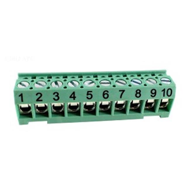 Jandy Terminal Bar Connector, 10 Pin Green, AquaLink RS