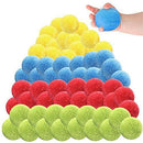 JAOCDOEN Water Balls for Kids Bulk- 60 Pcs Cotton Splash Soaker Bomb Ball Reusable Splash Water Bouncing Balls Trampoline Toys Accessories