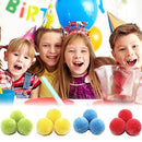 JAOCDOEN Water Balls for Kids Bulk- 60 Pcs Cotton Splash Soaker Bomb Ball Reusable Splash Water Bouncing Balls Trampoline Toys Accessories