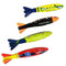 Jhana Torpedo Rocket Throwing Toy Swimming Pool Diving Game 4Pcs/Set (Multicolor)