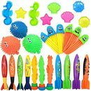 JINZ TAYLOR Pool Diving Toys Variety Diving Rings,Toy Fish,Dive Stick Durable Swim Pool Dive Summer Toys Set for Kids(Diving Suit 2)