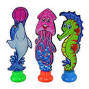 JINZ TAYLOR Pool Diving Toys Variety Diving Rings,Toy Fish,Dive Stick Durable Swim Pool Dive Summer Toys Set for Kids (Suit 2)