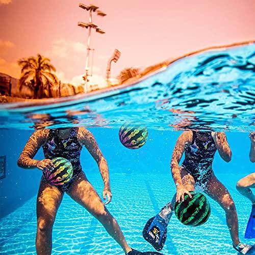 Jocund Underwater Swimming Pool Equipment | Underwater Passing, Dribbling, Diving and Billiard Games for Teenagers, Children or Adults | 9-inch Water Polo (Green)