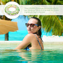 jojofuny Monstera Palm Leaves Inflatable Swim Tube, Leaves Pattern Pool Tubes Swimming Rings Water Toys for Summer Kids Adults Raft Floaties