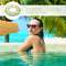 jojofuny Monstera Palm Leaves Inflatable Swim Tube, Leaves Pattern Pool Tubes Swimming Rings Water Toys for Summer Kids Adults Raft Floaties