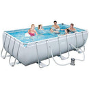 JOYGOOD Inflatable Pools Family Thickened Large Swimming Pool Children Adult Outdoor Frame Pool Garden Courtyard Water Park (Color : Gray, Size : 9.3ft)