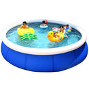 JOYGOOD Inflatable Pools Frame Pools Above Ground Family Thickened Paddling Pool Household Oversized Adult Bath Outdoor Children's Inflatable Swimming Pool (Color : Blue, Size : 154ft)