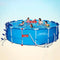 JOYGOOD Inflatable Pools Large Bracket Family Swimming Center Heightened and Thickened Adult Fish Pond Garden Children's Paddling Pool (Color : Blue, Size : 15ft)
