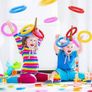 JULY'S SONG Inflatable Unicorn Pool Toys for Kids Floating Ring Toss Fun Water Game for Girls, Gift Box