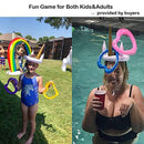 JULY'S SONG Inflatable Unicorn Pool Toys for Kids Floating Ring Toss Fun Water Game for Girls, Gift Box