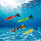 JZENZERO 4 PCS Underwater Swimming Pool Toys with Shark Shape Durable Long Lasting Portable Easy to Store for Children