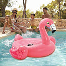 KASIQI Large Inflatable Flamingo Pool Float, Inflatable Floaties Seat Summer Swimming Pool Ride Red Crane Floating Raft Lounge Water Row Adults Children Water Party Toys for Beach Party