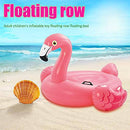 KASIQI Large Inflatable Flamingo Pool Float, Inflatable Floaties Seat Summer Swimming Pool Ride Red Crane Floating Raft Lounge Water Row Adults Children Water Party Toys for Beach Party