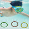 Kasuyi 6 Pcs Pool Diving Rings for Kids, Diameter 5.5 Inch Plastic Material Pool Diving Toys, Use for Pool Parties, Underwater Plays, Multicolour
