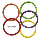 Kasuyi 6 Pcs Pool Diving Rings for Kids, Diameter 5.5 Inch Plastic Material Pool Diving Toys, Use for Pool Parties, Underwater Plays, Multicolour