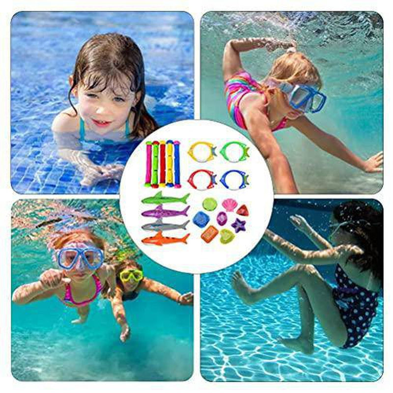 Katyma Diving Toys Pool Underwater Swimming Toys, 21 Swimming Pool Toys Underwater Diving Pool Toys Summer Swimming Pool Diving Toys for Children