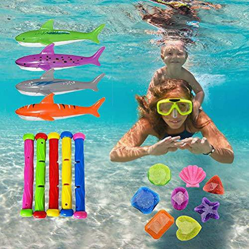 Katyma Diving Toys Pool Underwater Swimming Toys, 21 Swimming Pool Toys Underwater Diving Pool Toys Summer Swimming Pool Diving Toys for Children