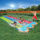 Kids Triple Racer Water Slide- 16 Feet Long Multi Color Plastic