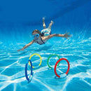 Kisangel 6Pcs Diving Ring Color Diving Ring Toys Kids Pool Diving Toys Improve Diving and Swimming Skills