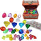 KLEOAD 45 Pieces Diving Gem Pool Toy Colorful Diamond with Treasure Box,Sinking Dive Gem Pool Toy for Summer Kid Pool Playing Treasures Gift (Random Color)