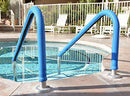 KoolGrips Handrail Cover for Swimming Pool & Spa 4 Foot Length 1.90 Diameter | Color: Royal Blue | Installs in Seconds w Zipper - No Tools Needed | Eliminates Hot & Cold Handrails