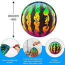 KXCOFTXI Swimming Pool Diving Ball, Teen Watermelon Water Ball for Under Water Passing Dribbling, Anti-Fading Adults Water Pool Ball with Water Injection Connector, for Family Outdoors Game（9 in）