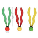 LALAND 3Pcs Kids Underwater Toy Seaweed Diving Toy Seaweed Toy Diving Grass Toys Water Child Games Underwater Toy