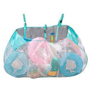 Large Pool Storage Bag Above Ground Pool Side Organizer Netting for Toys, Mesh Storage Bag Side Wall Swimming Pools Bag with Adjustable Straps for Inflatables Pool Toys