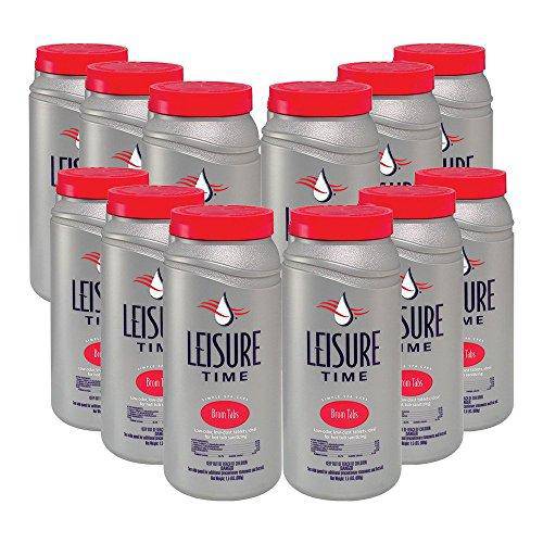 LEISURE TIME 45425-12 Bromine Tabs for Spas and Hot Tubs (12 Pack), 1.5 lb