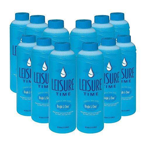 Leisure Time A-12 Bright and Clear Clarifier for Spas and Hot Tubs (12 Pack), 1 quart