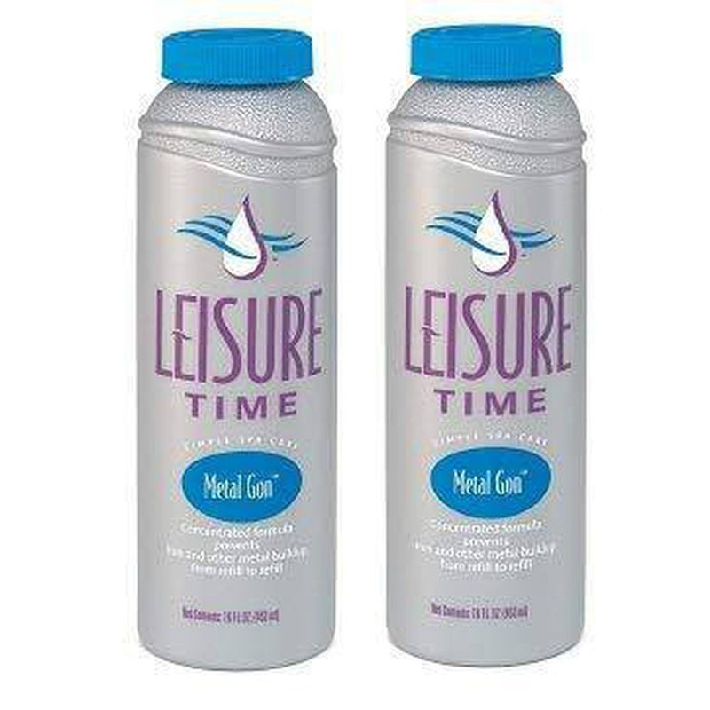 LEISURE TIME D Metal Gon Protection for Spas and Hot Tubs, 16 fl oz (Тwо Расk)