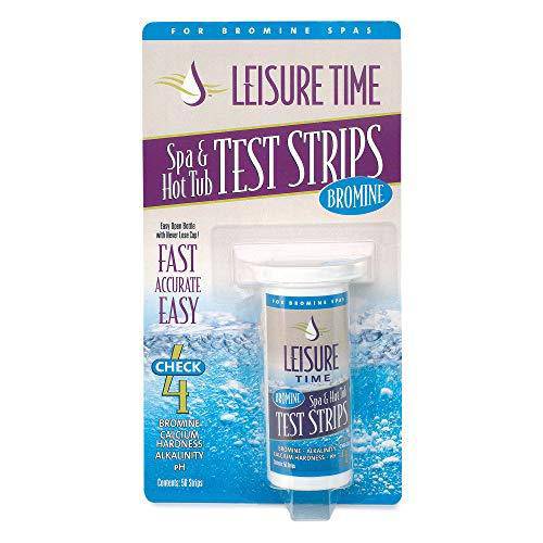 LEISURE TIME Spa & Hot Tub Bromine 4 Way Test Strips, 50 Count (2 Pack)