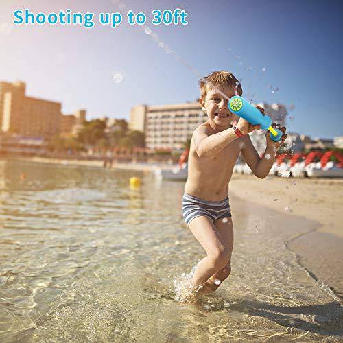 Lejof Water Blaster Pool Toys, 4 Pack Foam Water Guns for Kids and Adults, Water Toys for Courtyard Pool Beach Yard and Park Play