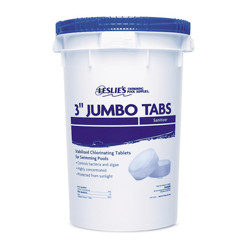 Leslie's 3" Jumbo Tabs Chlorine Bucket 50lb