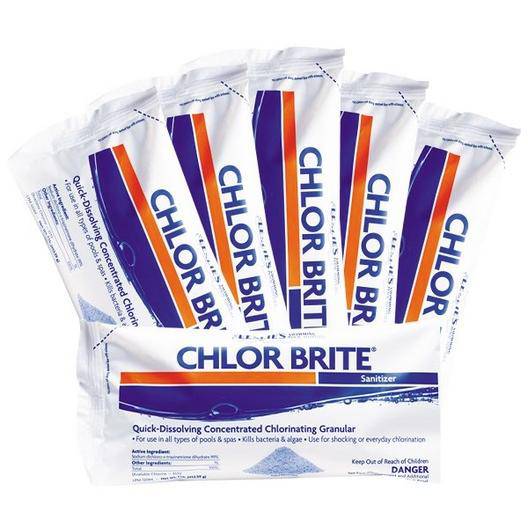 Leslie's Chlor Brite Granular Chlorine Pool Sanitizer Shock Bags 1 lb