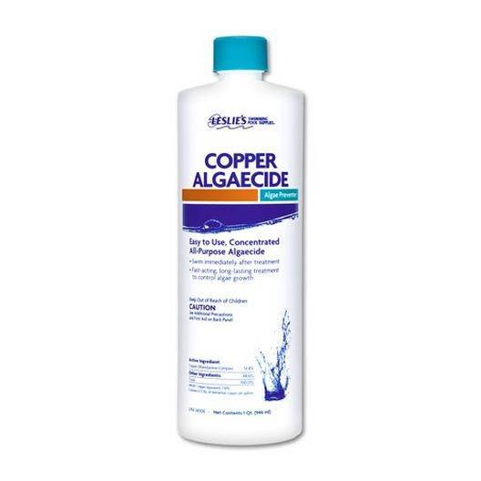 Leslie's Copper Algaecide Algae Preventer [1 Bottle=1 Quart]