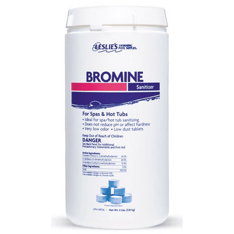 Leslie's Swimming Pool Supplies Bromine Tabs Sanitizer for Spas and Hot Tubs 4 lbs