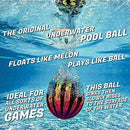 Lesueur Watermelon Swimming Pool Ball, 9 Inch Pool Ball Fills with Water Pool Toy for Underwater Diving Water Pool Games,B