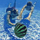 Lesueur Watermelon Swimming Pool Ball, 9 Inch Pool Ball Fills with Water Pool Toy for Underwater Diving Water Pool Games,B