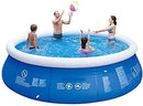 LFSTY Inflatable Top Ring Swimming Pools Outdoor Garden Lawn Ground Set Round Swimming Pool 10 Ft X 30 in, Suitable for Kids, Toddlers, Adults, Quality Assurance