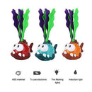 Light up Diving Pool Toys Clownfish Seaweed Shape Diving Toys Luminous Underwater Kids Toy for Swimming Pool Party Game