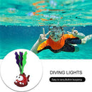 Light up Diving Pool Toys Clownfish Seaweed Shape Diving Toys Luminous Underwater Kids Toy for Swimming Pool Party Game