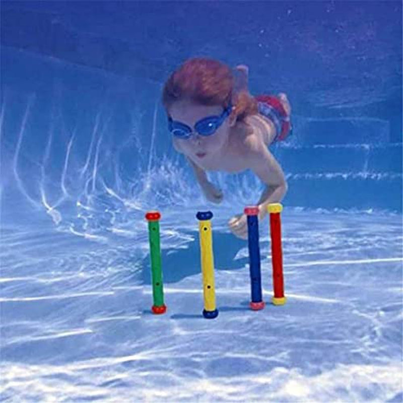 LightClouds Diving Pool Toys Set Summer Swimming Pool Toys Diving Toys Set Underwater Beach Toys Water Toys Included Diving Rings, Diving Gems, Fish Toys for Kids, Teens, Adults