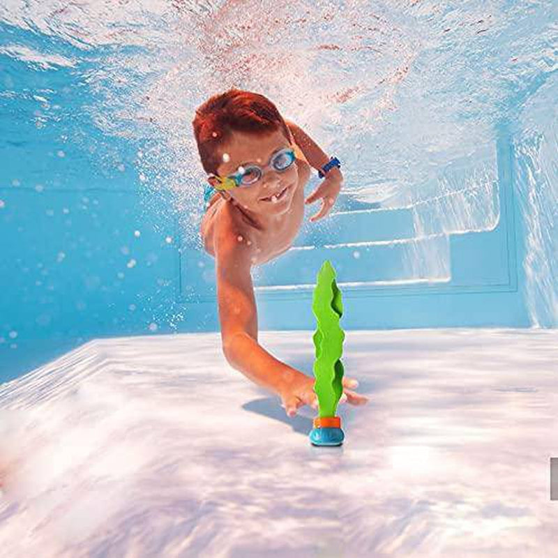 LightClouds Diving Pool Toys Set Summer Swimming Pool Toys Diving Toys Set Underwater Beach Toys Water Toys Included Diving Rings, Diving Gems, Fish Toys for Kids, Teens, Adults