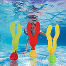 LIKJ Diving Pool Toys, Plastic Durable Colorful Kid Swimming Training Toy Funny Children Diving Toy for Practice Diving for Children