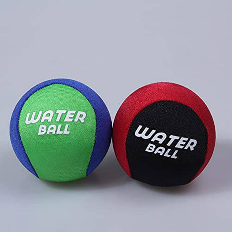 Littryee Water Bouncy Ball, Pool Skip Bounce Ball, Floating Splash Water Bounce Ball, Pool Leisure Toys Ball (Red/Green)