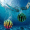 LiuMi Summer Pool Toys Watermelon Shape Ball Combo Pack Underwater Passing Balls Party Games for Adults and Family,Red
