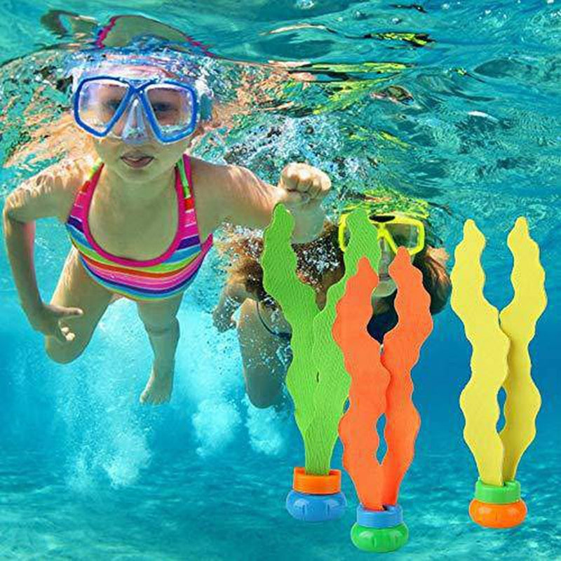 LIUTT Seaweed Toys 3pcs Children Pool Swimming Diving Seaweed Toys Swim Bath Training Water Toys
